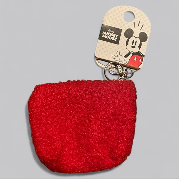 DISNEY- Mickey Mouse Red Coin Bag, NEW - Picture 2 of 3